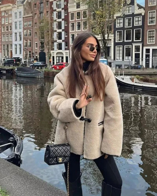 R&B | Klassischer Woll Mantel Damen