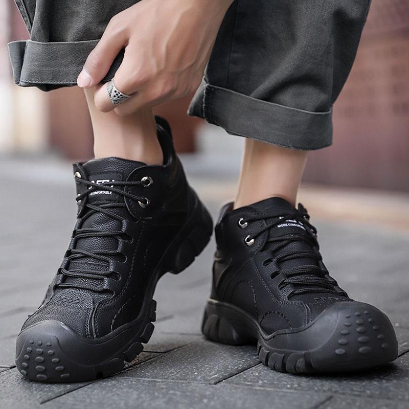 Warme und hohe Arbeitssicherheitsstiefel aus Winter Kaschmir und Stahlkappe R&B