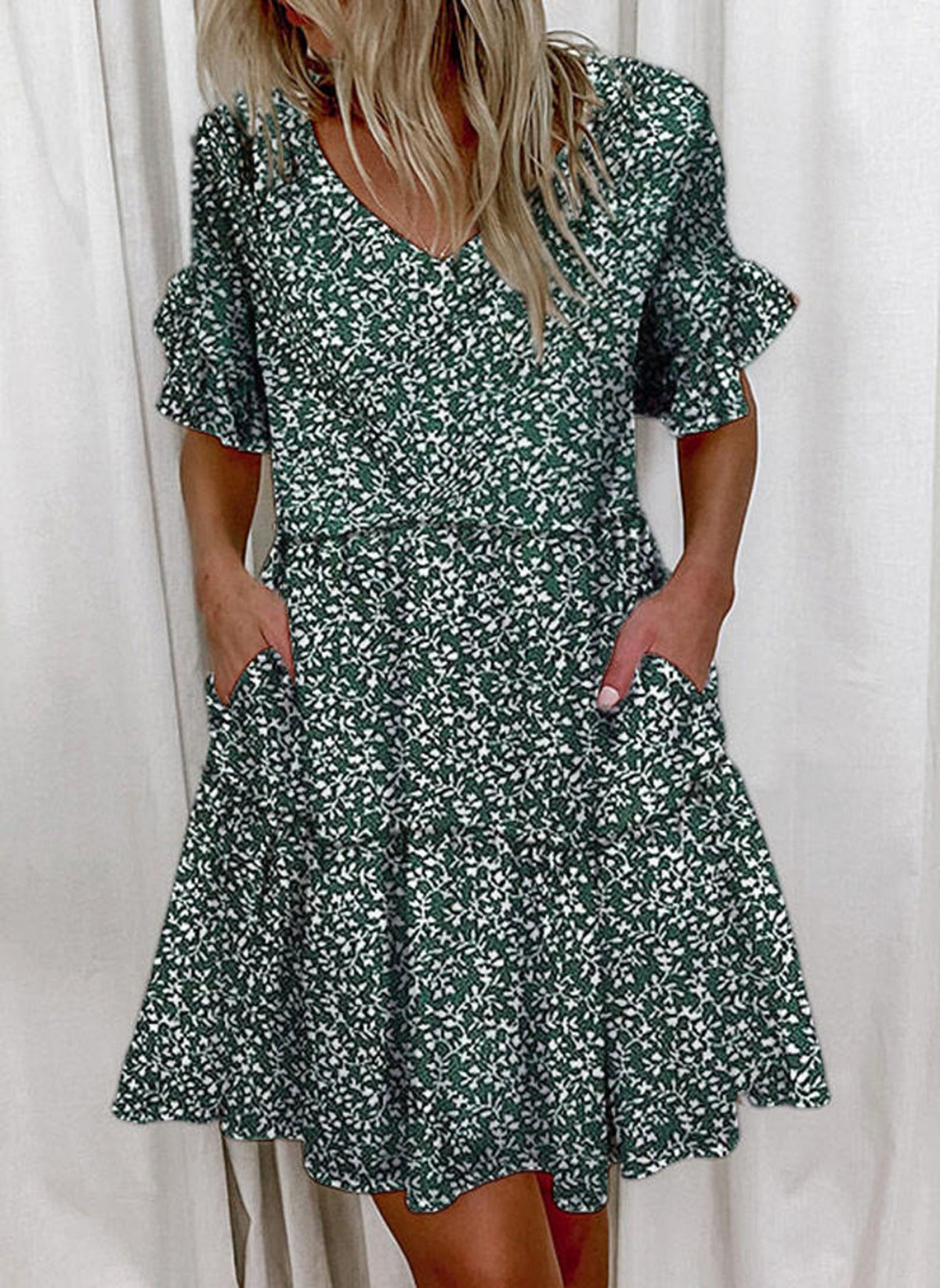 R&B | Pendelkleid mit V-Ausschnitt