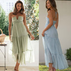 R&B | Kleid mit V-Ausschnitt und nackten Schultern