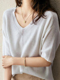 R&B | Luxuriöser Weicher Cashmere V-Ausschnitt Pullover für Damen