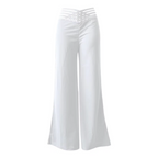 R&B | Hochtaillierte Flachbund-Hose mit Überkreuzten Beinen