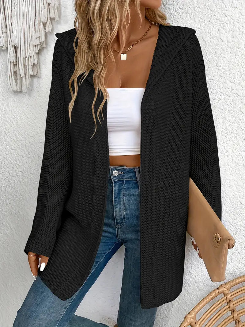 R&B | Strickjacke mit Angriffsbereiter Kapuze