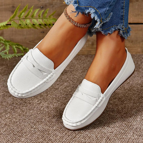 R&B | Gommino Flat Crossed Soft Sole Women