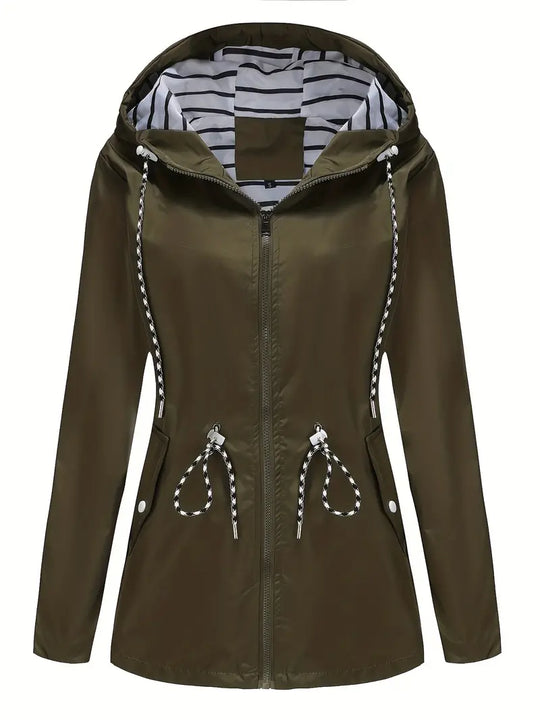 R&B | Regenjacke - Wasserdicht mit Kapuze - Verstellbare Passform - Praktische Taschen