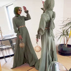 R&B | Elegant Satin GR&Bundenes Kleid