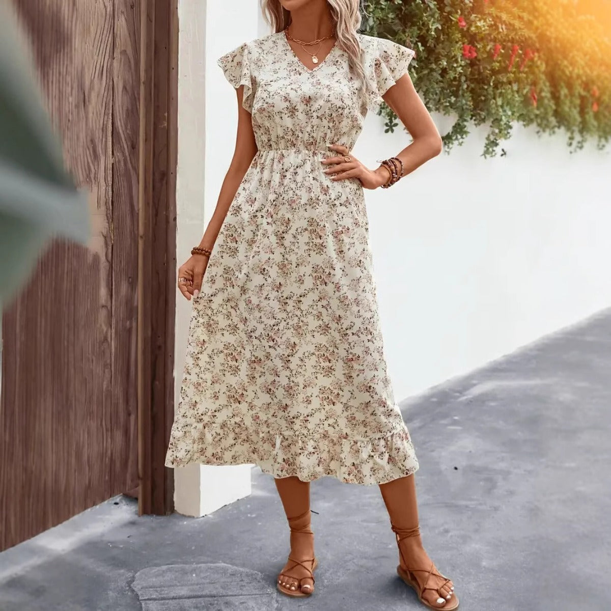 R&B | Lässiges schlankes Kleid