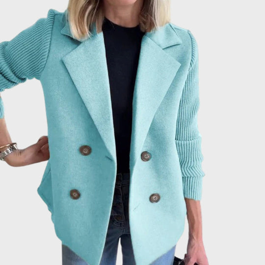 R&B | Eleganter Herbststrickärmel-Blazer