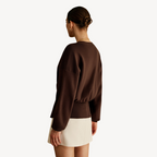 R&B | Damen Strick V-Ausschnitt Cardigan Pullover