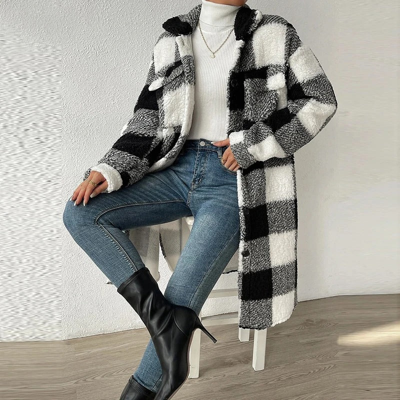R&B | Kariertes Overshirt Aus Teddyfleece