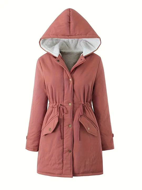 R&B | Gefütterte Parkajacke mit Kapuze Winddicht und Warm Praktisches Design