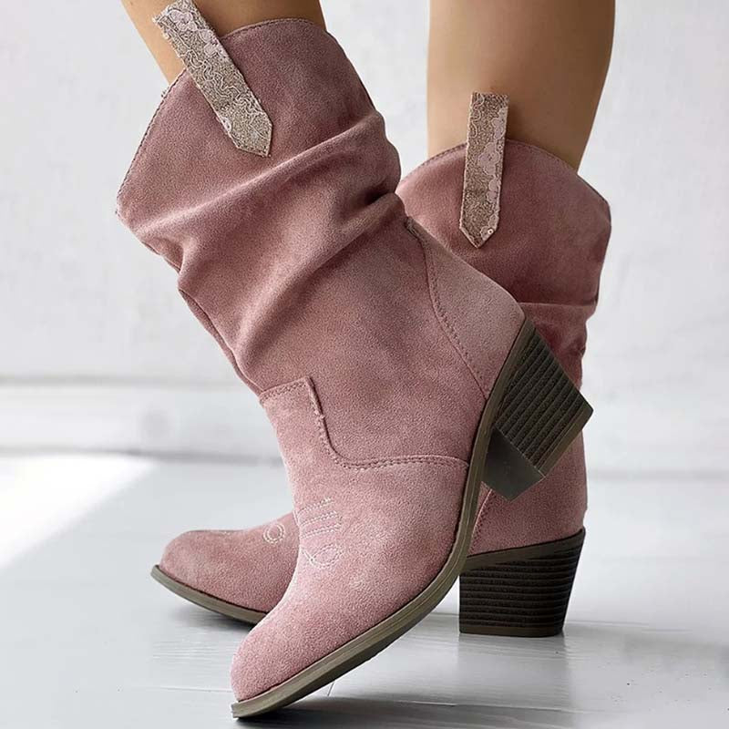 Vintage Dicke Absatzstiefel R&B