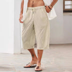 R&B | Shorts mit Taschen aus Baumwolle und Leinen
