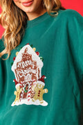R&B | Weihnachts Süßigkeitenhaus Pailletten Lässiger Lockere Pullover