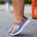 EB elastische Band gewebt leichte flache Schuhe