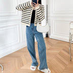 R&B | gestreifter Strickpullover für herbstliche Lagenlooks