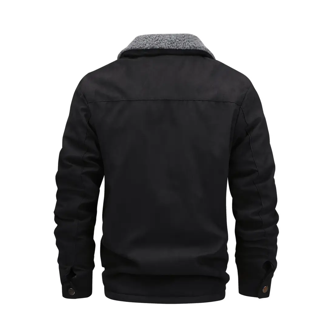 R&B | Herren Outdoor-Jacke gefüttert mit Teddy & Schalkragen