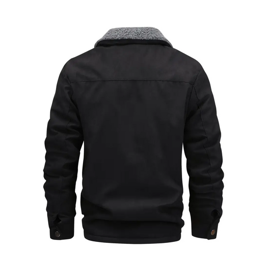 R&B | Herren Outdoor-Jacke gefüttert mit Teddy & Schalkragen