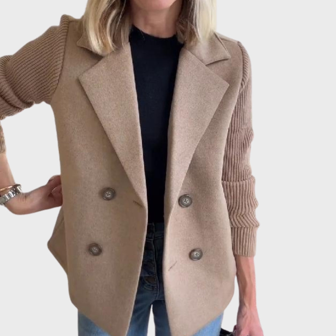 R&B | Eleganter Herbststrickärmel-Blazer