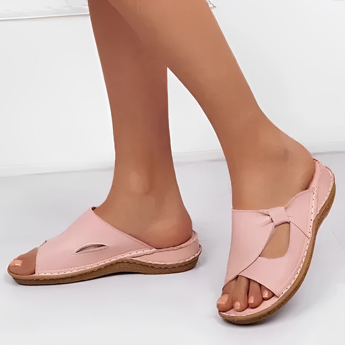 Heidi-Mode | Orthopädische Vegane-Leder Sandalen