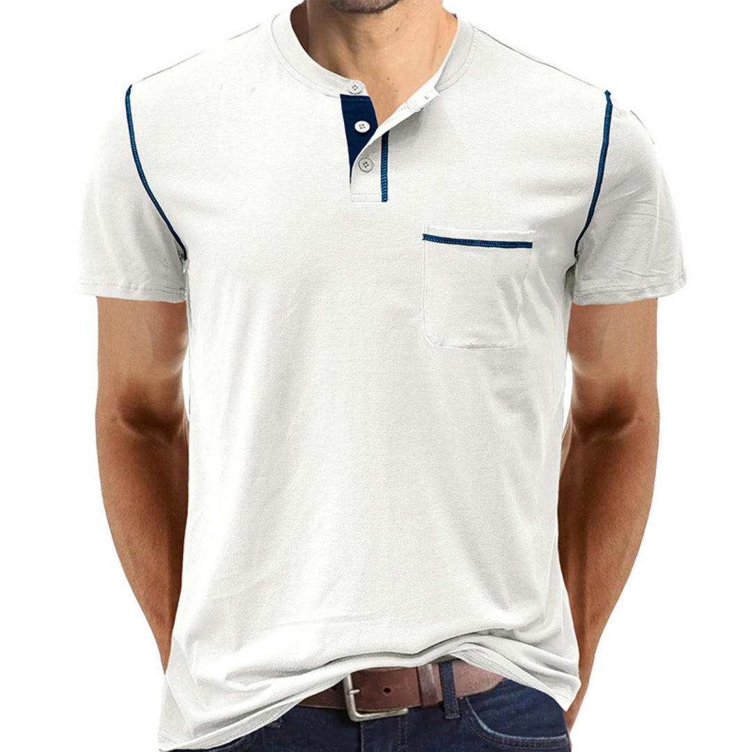 R&B | Kurzärmeliges Henley-Hemd