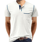 R&B | Kurzärmeliges Henley-Hemd