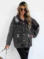 R&B | Oversized Jeansjacke für Damen