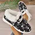 Schnürschuhe Mit Totenkopfdruck Und Plüschfutter Mia R&B