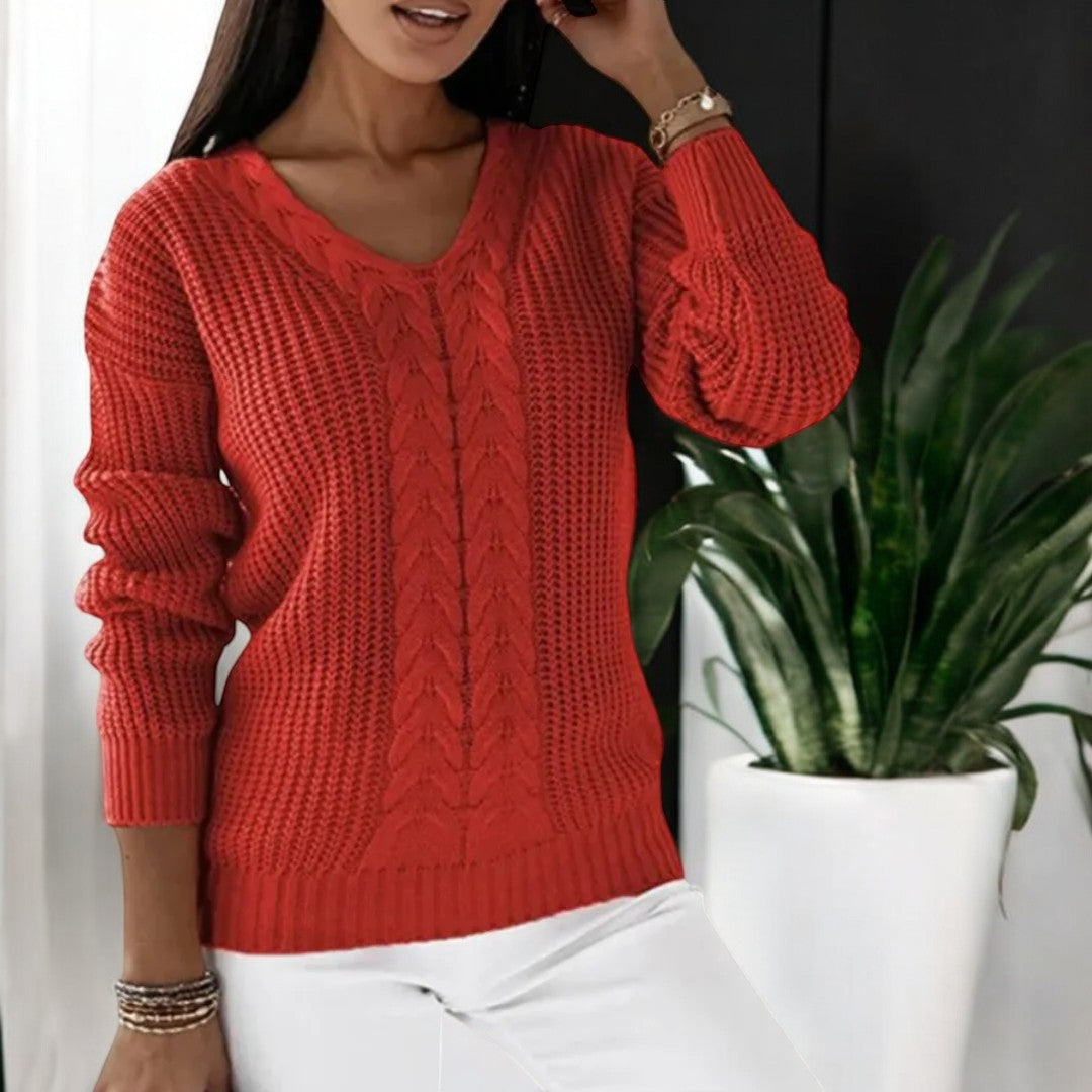 R&B | Skandinavischer Strickpullover für den Alltagsstil