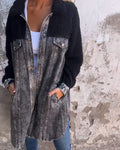 R&B | Revers Einreiher Denim Jacke