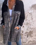 R&B | Revers Einreiher Denim Jacke