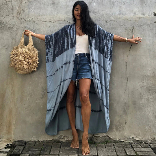 R&B | Glamouröse Sonnenschutz Resort Strandkleid Cover Up