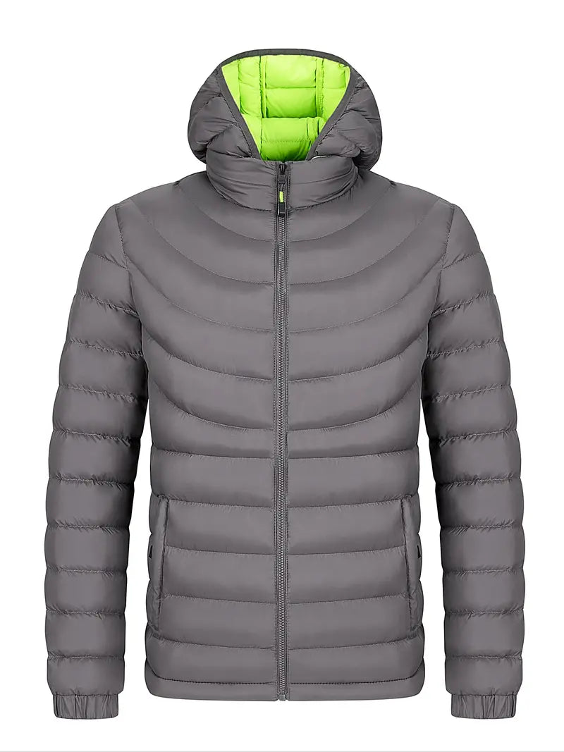 R&B | Herrenjacke mit Geradem Kragen Gefüttert für Herbst und Winter