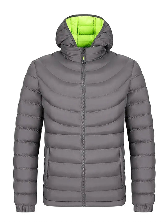R&B | Herrenjacke mit Geradem Kragen Gefüttert für Herbst und Winter