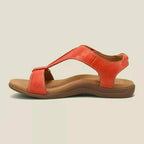 EB Einfarbige Sandalen Mit Klettverschluss