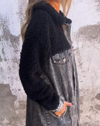 R&B | Revers Einreiher Denim Jacke