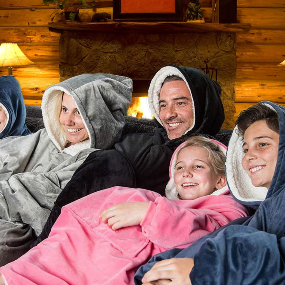 R&B | Weiches Kapuzenpullover-decke Polyester Bequem und Warm