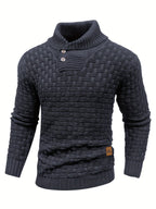 R&B | Strickpullover mit Geflochtenem Muster Klassisch und Bequem Perfekt für Den Alltag