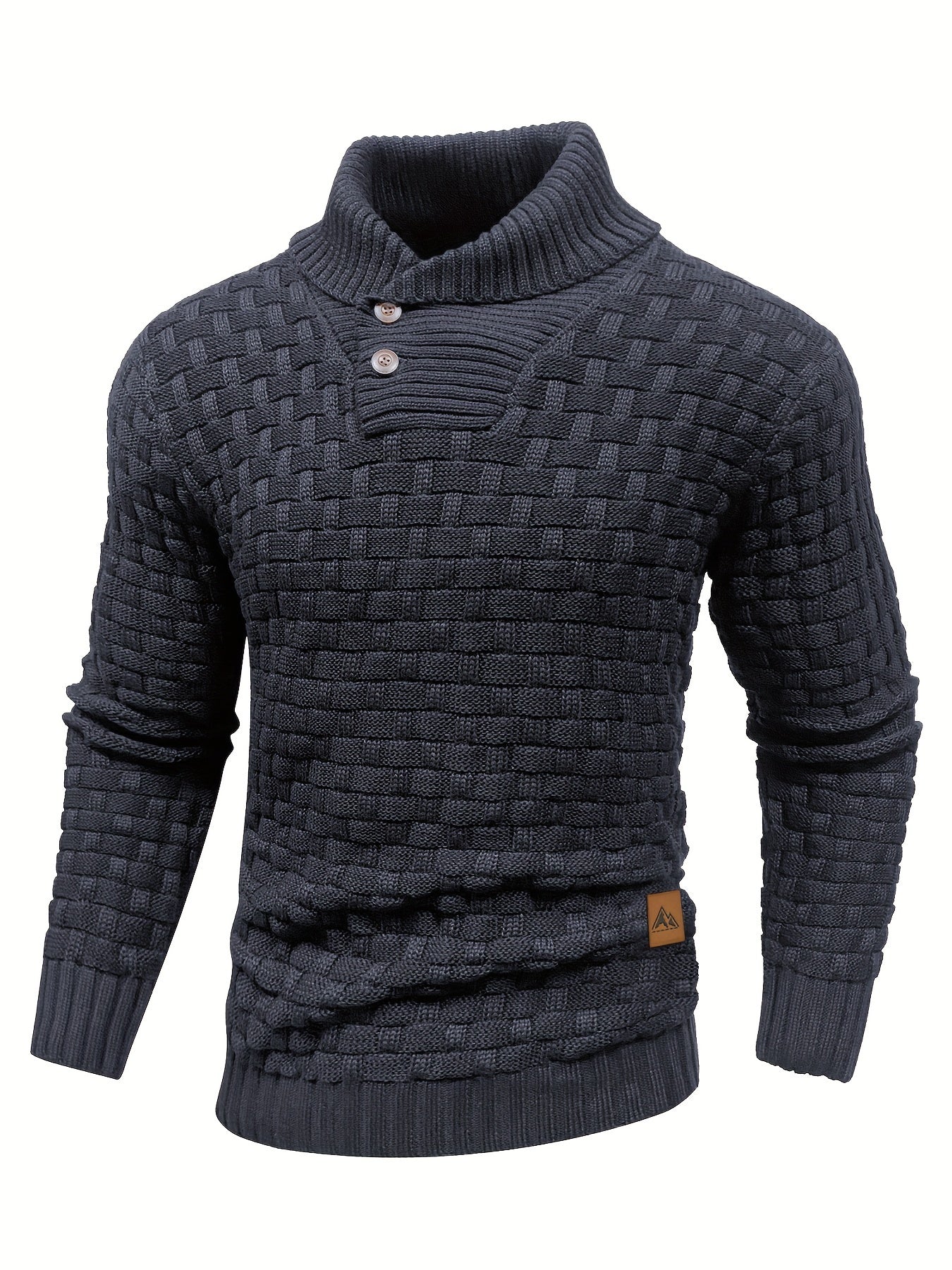 R&B | Strickpullover mit Geflochtenem Muster Klassisch und Bequem Perfekt für Den Alltag