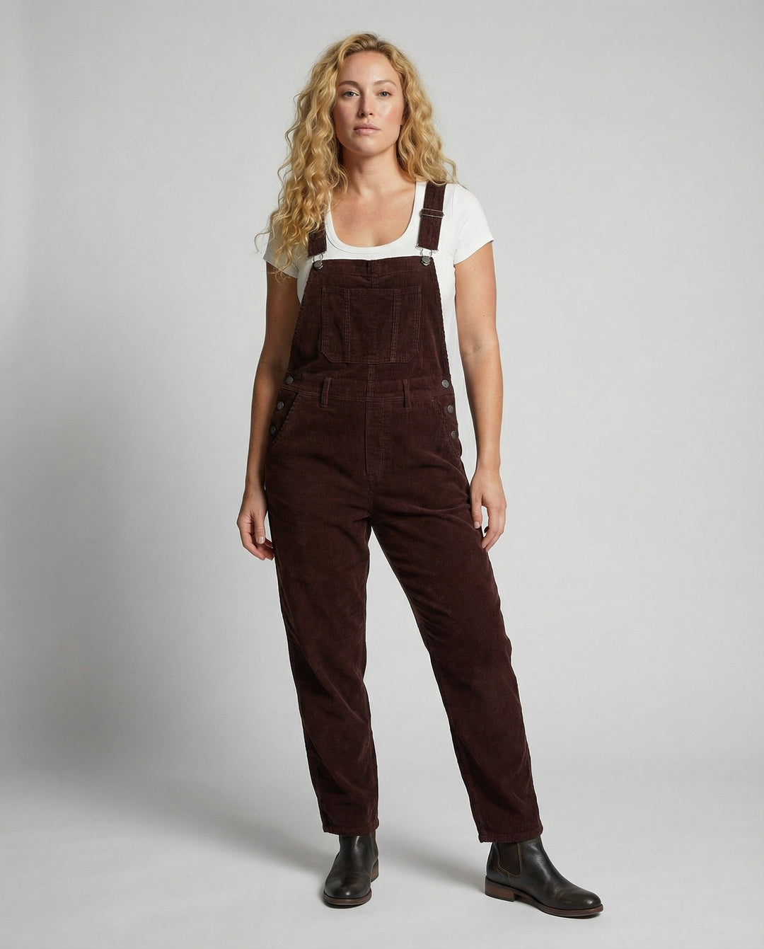 R&B | Schwarz Latzhose Damen Lässig