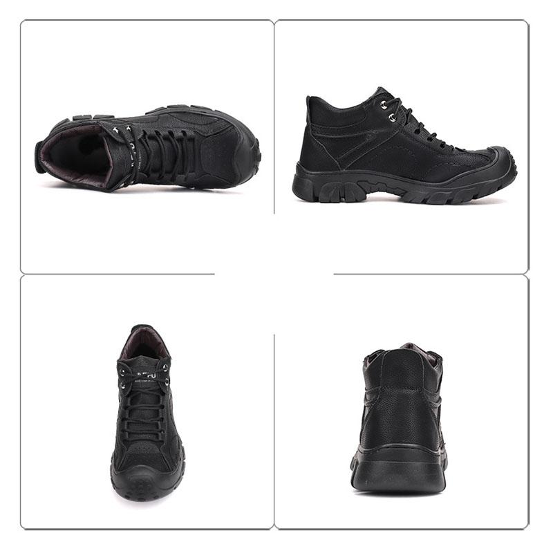 Warme und hohe Arbeitssicherheitsstiefel aus Winter Kaschmir und Stahlkappe R&B