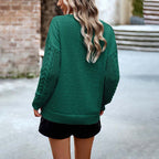 R&B | Strickpullover mit Geflochtenen Ärmeln Acryl Komfortabel, Stilvoll
