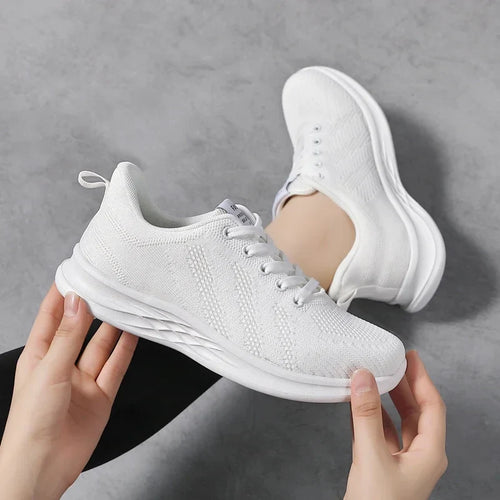 Reinweiße Sportliche Sneakers R&B