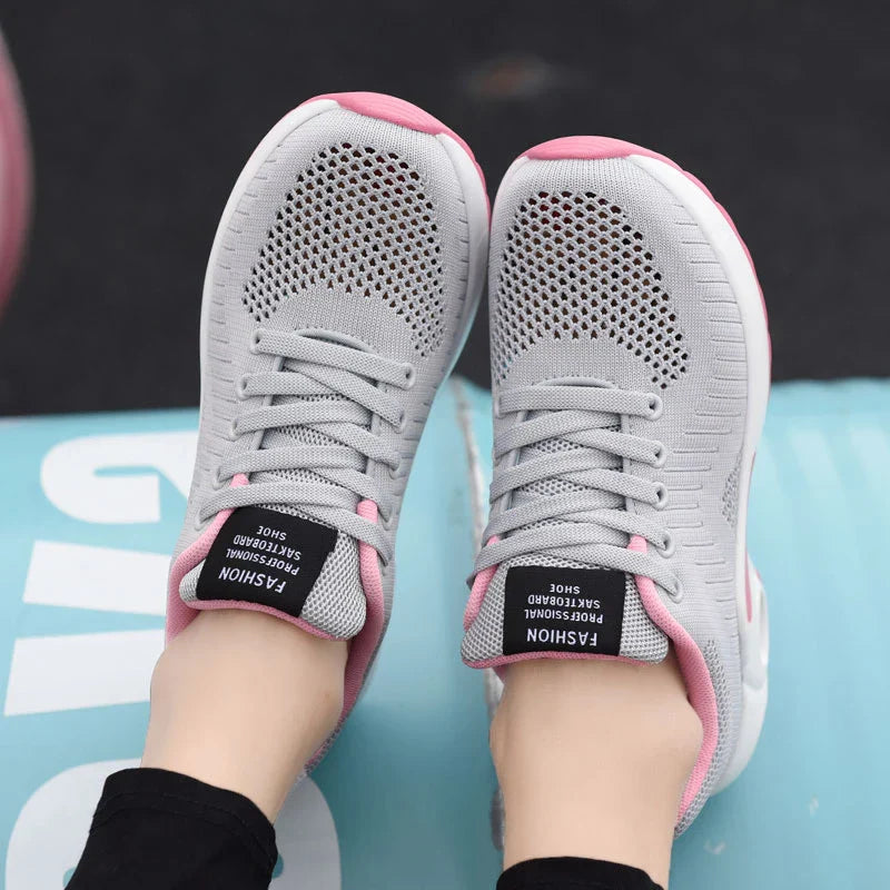Stilvolle GrauRosa Sneakers R&B