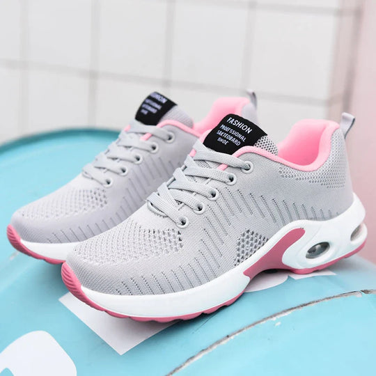 Stilvolle GrauRosa Sneakers R&B
