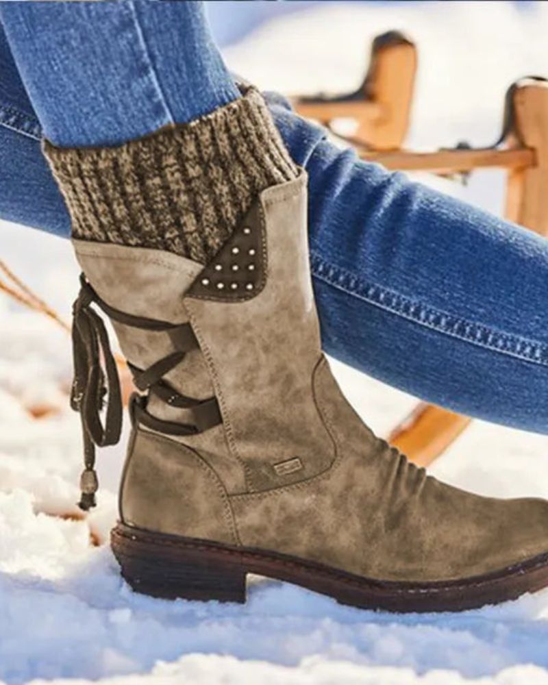 R&B | Echtes Leder Winterstiefel