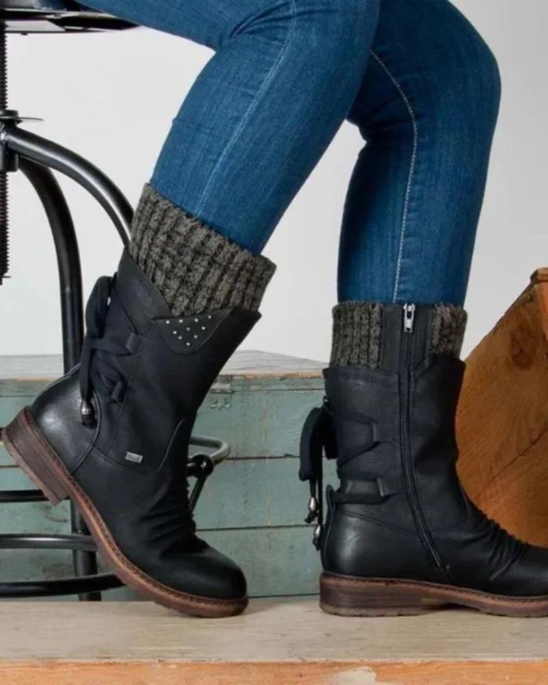 R&B | Echtes Leder Winterstiefel