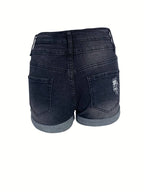 R&B | Gerippte Jeansshorts für Frühling/Sommer