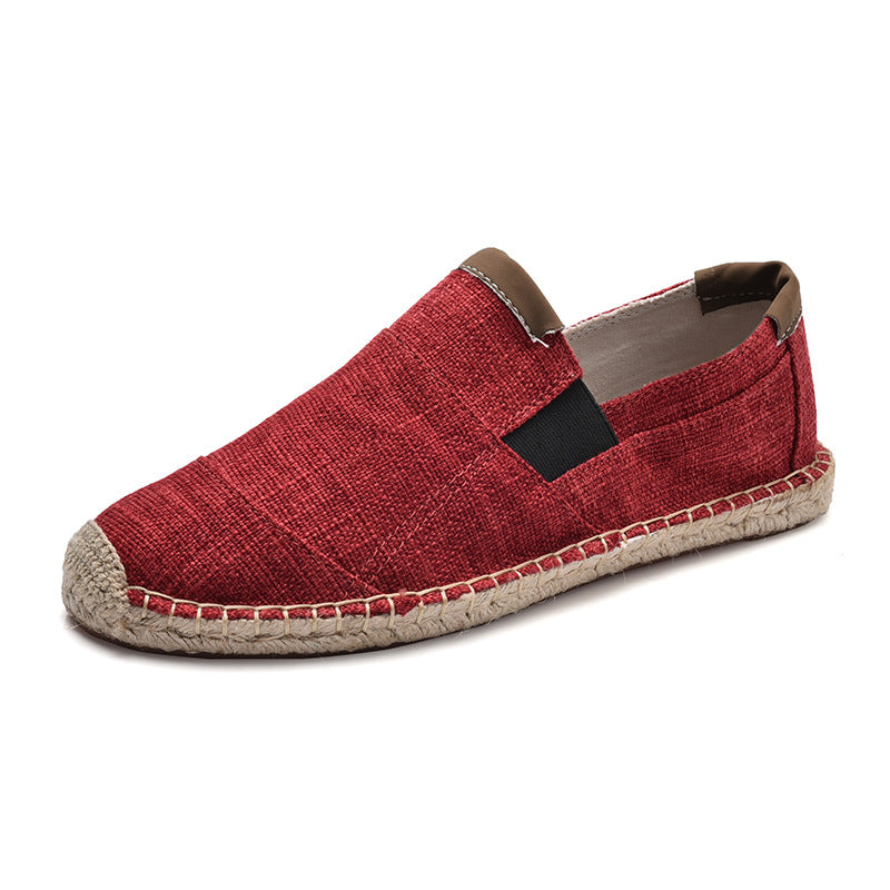 R&B | Boss Stilvolle Handgemachte Leinwandstrohschuhe Sommer-Chic