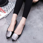 Damen elegante Ballerinas mit zeitgemäßem Metallakzent